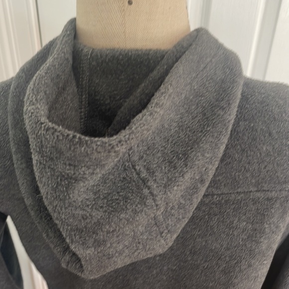 Columbia fleece jacket hood full zipper charcoal gray size L unisex - Picture 8 of 12